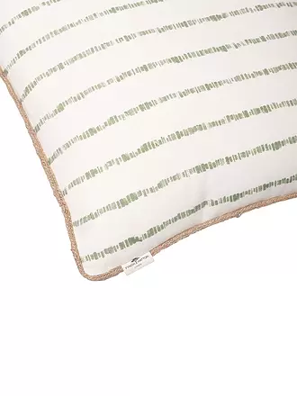 FYNCH HATTON | Kissen gefüllt KARIAMA 40x40cm Leaf Green Stripe | 